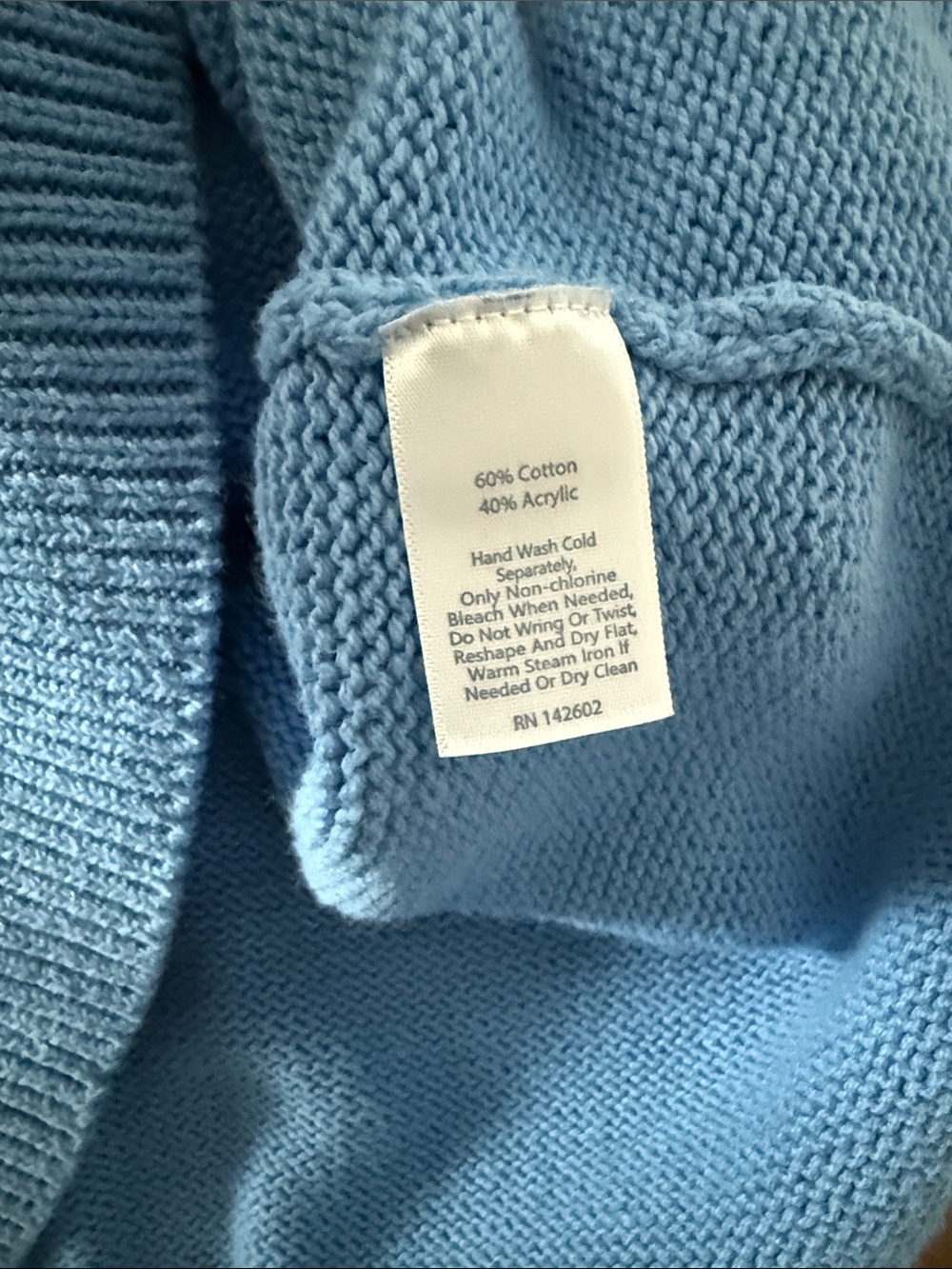 Sail to Sable Light Blue Crewneck Sweater with Flag Motif Americana - Picture 3 of 5